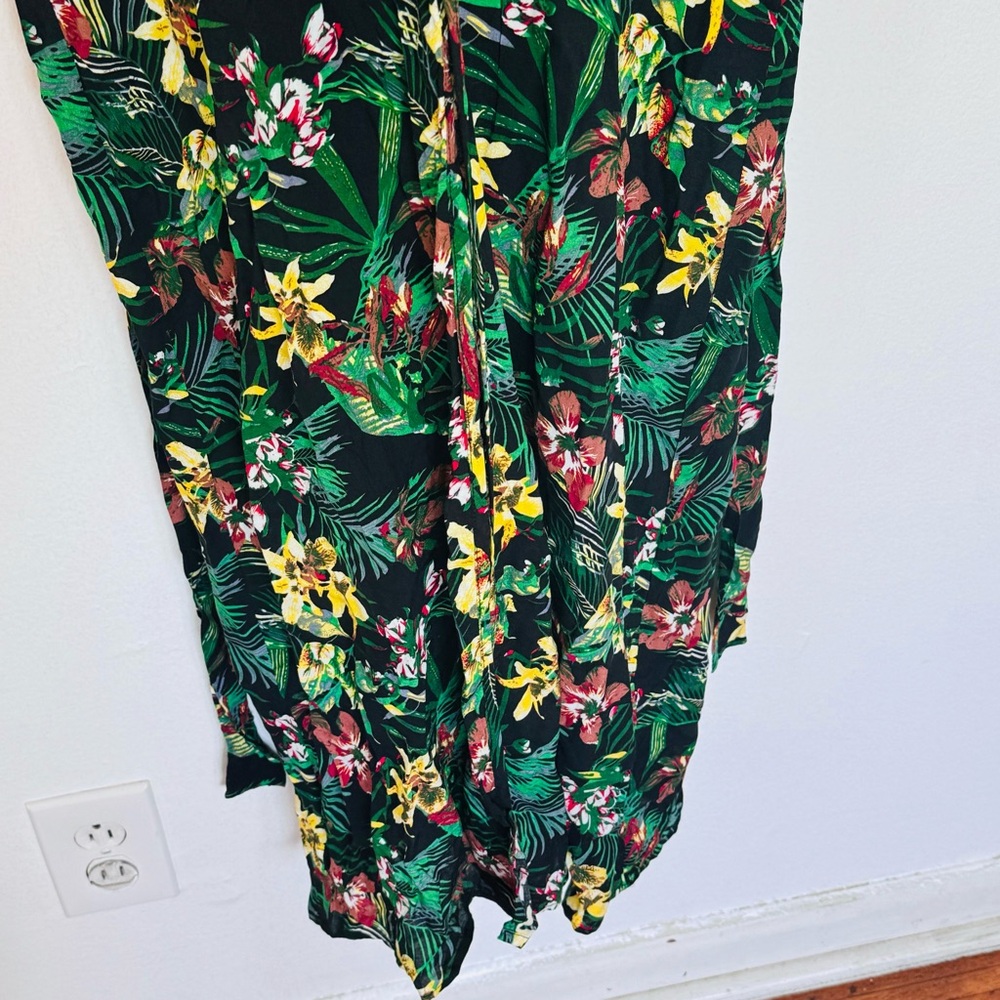 XIX Palms Hawaiian Floral Long Belted Robe Kimono Swim Cover Up Sz OS - Picture 10 of 16